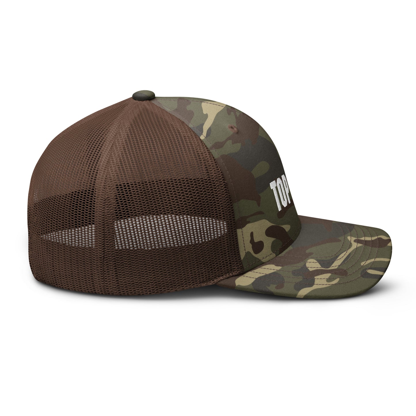 Camouflage trucker hat